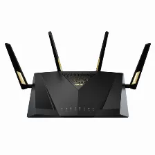 Ruteador Inalámbrico Asus Rt-ax88u Pro Antenas 4, Doble Banda (2,4 Ghz / 5 Ghz), Wi-fi 6 (802.11ax), Puertos Lan 5, 4804 Mbit/s, Usb 1, Negro